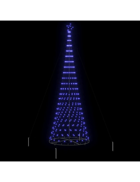 Albero di Natale LED con 455 LED Blu 399 cm Metallo