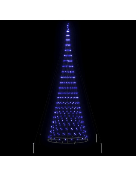 Albero di Natale LED con 455 LED Blu 399 cm Metallo
