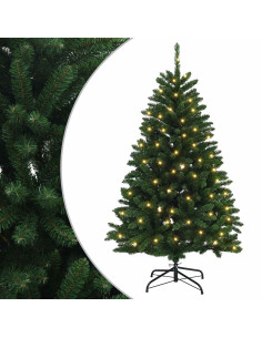 Albero di Natale Artificiale con Rami Pieghevoli 150 cm 150 LED 2