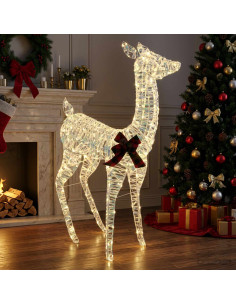 Renna di Natale 3D LOVIISA 200 LED Bianco caldo