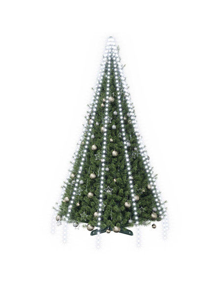Ghirlande luminose per alberi di Natale Verde 500 cm PVC