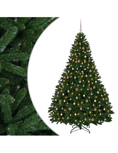 Albero di Natale artificiale verde medio con palline 270 cm