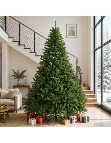 Albero di Natale Artificiale con Rami Pieghevoli 300 cm PVC
