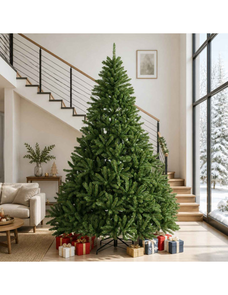 Albero di Natale Artificiale con Rami Pieghevoli 300 cm PVC