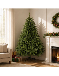 Albero di Natale Artificiale con Rami Pieghevoli 180 cm PVC