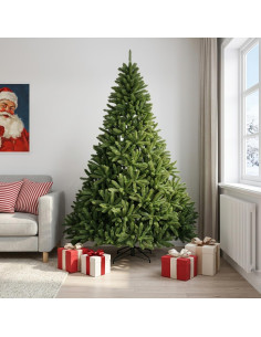 Albero di Natale Artificiale con Rami Pieghevoli 240 cm PVC