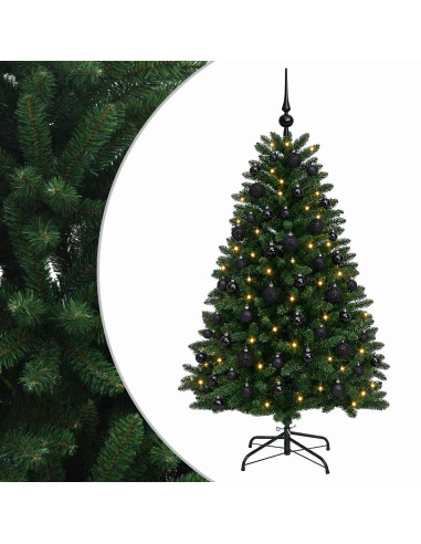 Albero di Natale artificiale verde medio con palline 120 cm