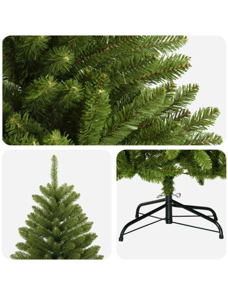 Albero di Natale Artificiale con Rami Pieghevoli 240 cm PVC