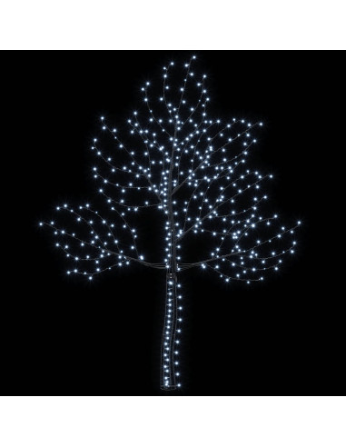 Albero di Natale da parete a LED 210 cm 312 LED Bianco freddo