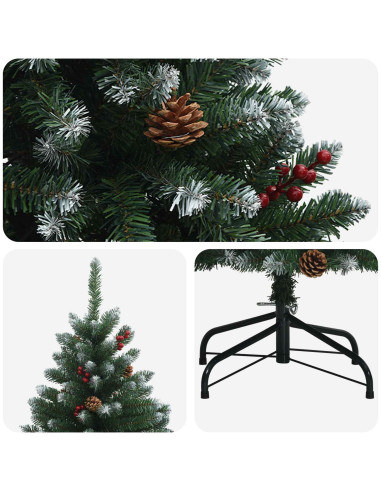 Albero di Natale Artificiale con Rami Pieghevoli 270 cm PVC