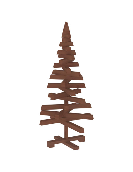 Albero di Natale in legno KOTKA 90 cm Legno Massello di Pino
