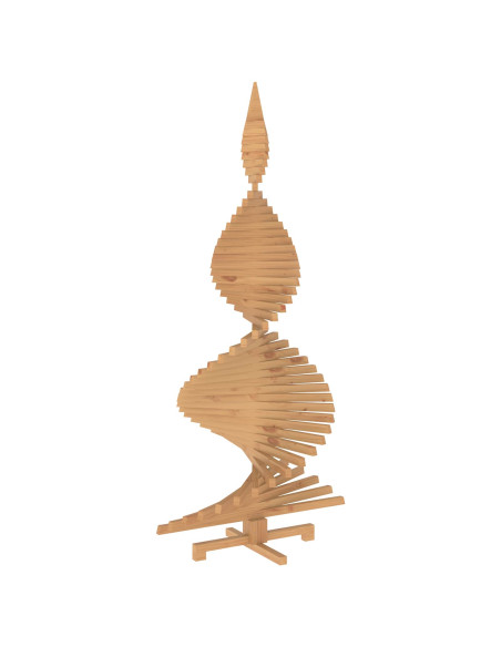 Albero di Natale in legno KOTKA 240 cm Legno Massello di Pino