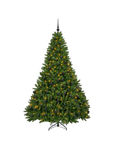 Albero di Natale artificiale verde chiaro con palline 300 cm 2