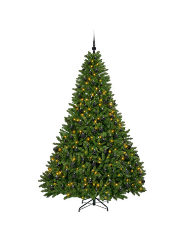 Albero di Natale artificiale verde chiaro con palline 300 cm