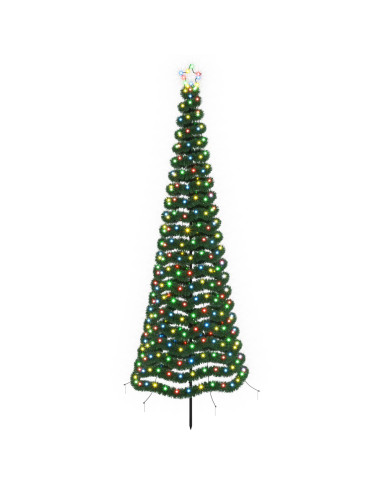 Albero di Natale a LED in tinsel con picchetto EKENAS 250 cm