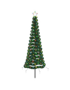 Albero di Natale a LED in tinsel con picchetto EKENAS 180 cm 2