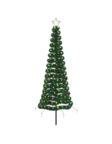 Albero di Natale a LED in tinsel con picchetto EKENAS 180 cm