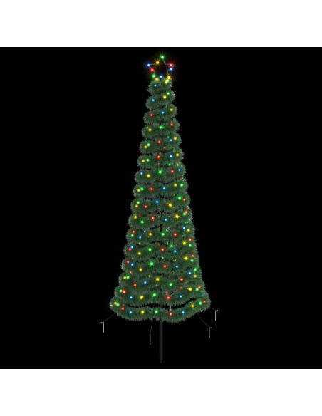 Albero di Natale a LED in tinsel con picchetto EKENAS 180 cm