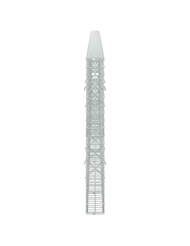 Gabione con filo da 5 mm e rete da 5x5 cm 550x10x100 cm