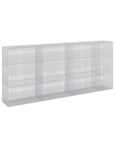 Gabione con Filo da 5 mm e Rete da 5x2,5 cm 350x50x150 cm 2