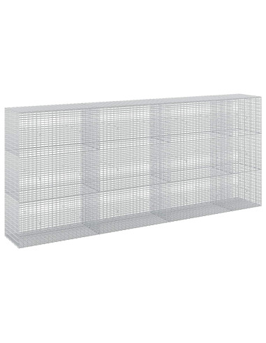 Gabione con Filo da 5 mm e Rete da 5x2,5 cm 350x50x150 cm