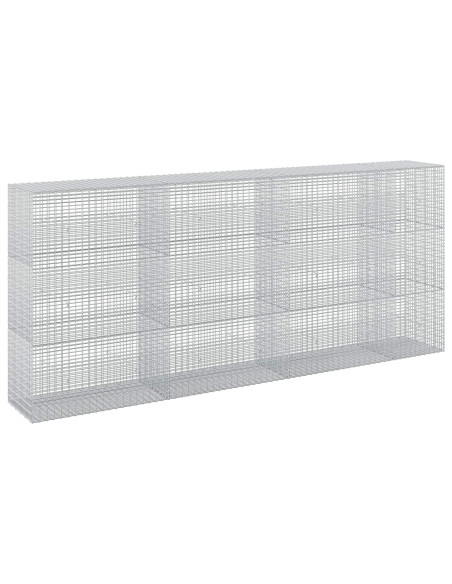 Gabione con Filo da 5 mm e Rete da 5x2,5 cm 350x50x150 cm