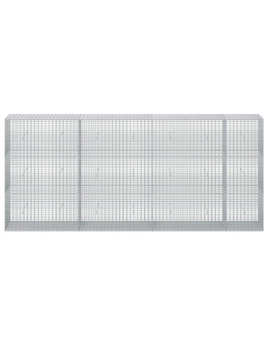 Gabione con Filo da 5 mm e Rete da 5x2,5 cm 350x50x150 cm
