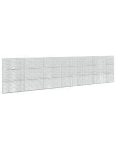 Gabione con Filo da 5 mm e Rete da 5x2,5 cm 650x10x150 cm 2