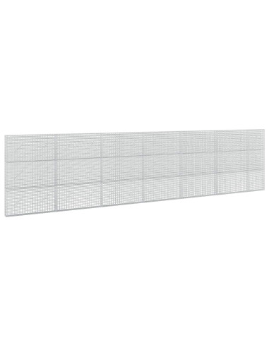 Gabione con Filo da 5 mm e Rete da 5x2,5 cm 650x10x150 cm