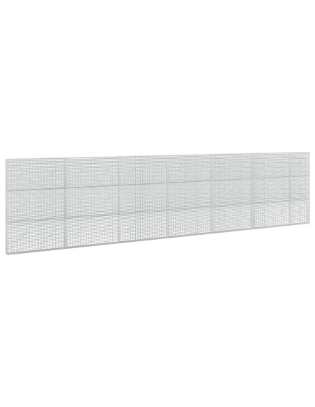 Gabione con Filo da 5 mm e Rete da 5x2,5 cm 650x10x150 cm