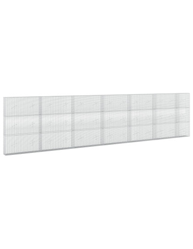 Gabione con Filo da 5 mm e Rete da 5x2,5 cm 650x20x150 cm