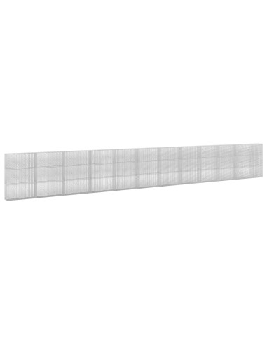 Gabione con Filo da 5 mm e Rete da 5x2,5 cm 1150x30x150 cm
