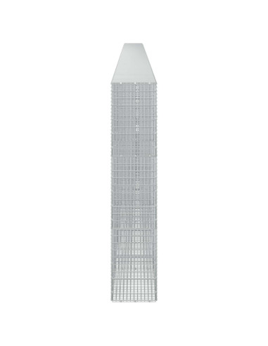 Gabione con Filo da 5 mm e Rete da 5x2,5 cm 1150x30x150 cm