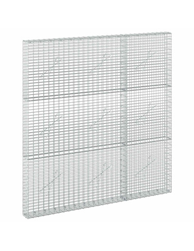 Gabione con Filo da 5 mm e Rete da 5x2,5 cm 150x10x150 cm