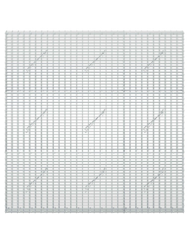 Gabione con Filo da 5 mm e Rete da 5x2,5 cm 150x10x150 cm