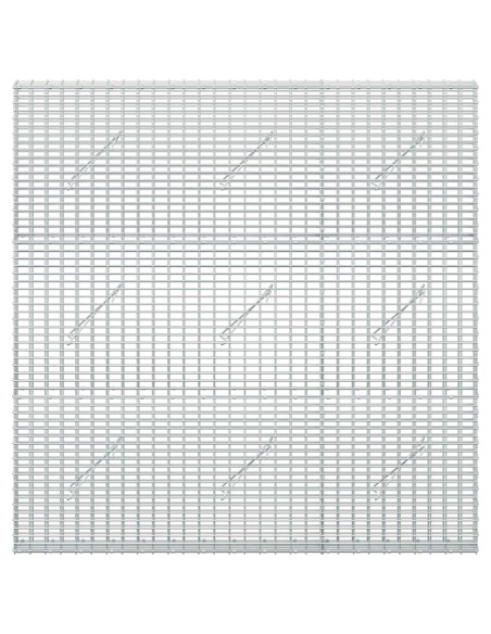 Gabione con Filo da 5 mm e Rete da 5x2,5 cm 150x10x150 cm