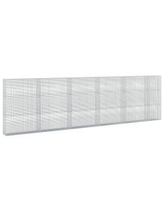 Gabione con Filo da 5 mm e Rete da 5x2,5 cm 550x30x150 cm 2