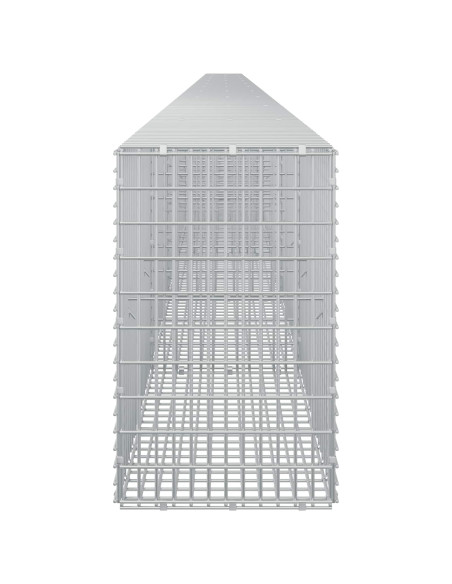 Gabione con Filo da 5 mm e Rete da 5x2,5 cm 1150x30x50 cm