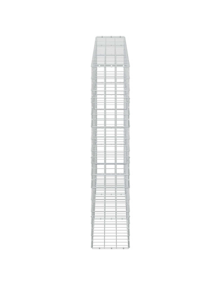 Gabione con filo da 5 mm e rete 10x10 cm 300x30x150 cm