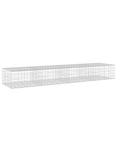 Gabione con filo da 5 mm e rete 10x10 cm 400x100x50 cm 2