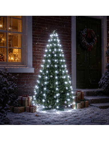 Ghirlande luminose per alberi di Natale Verde 150 cm PVC