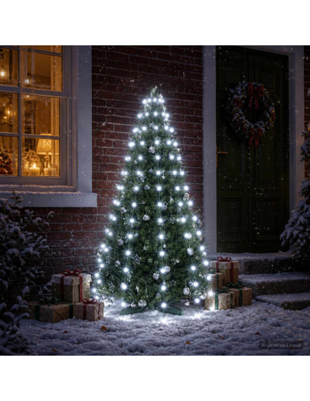 Ghirlande luminose per alberi di Natale Verde 150 cm PVC