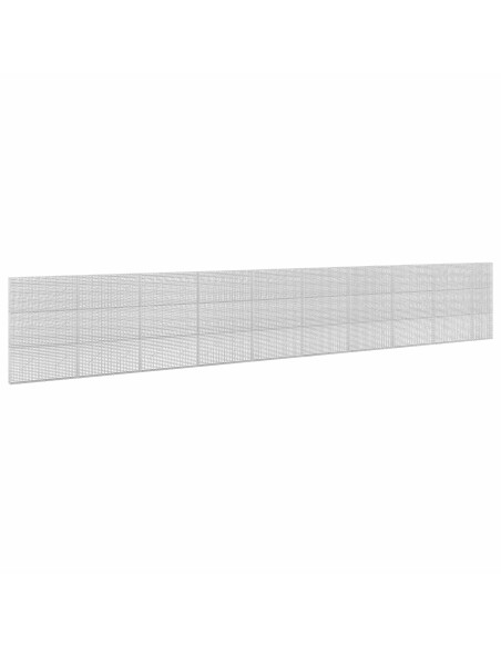 Gabione con Filo da 5 mm e Rete da 5x2,5 cm 950x10x150 cm