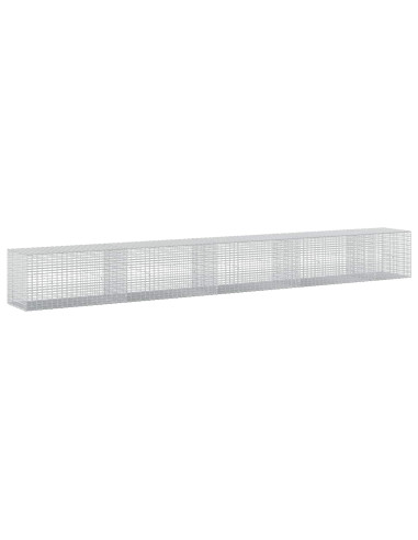 Gabione con Filo da 5 mm e Rete da 5x2,5 cm 450x50x50 cm
