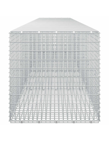 Gabione con Filo da 5 mm e Rete da 5x2,5 cm 450x50x50 cm