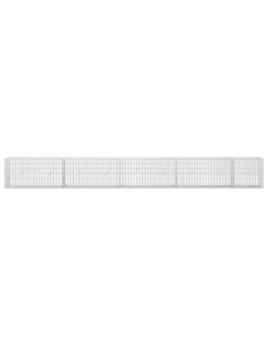 Gabione con Filo da 5 mm e Rete da 5x2,5 cm 450x20x50 cm