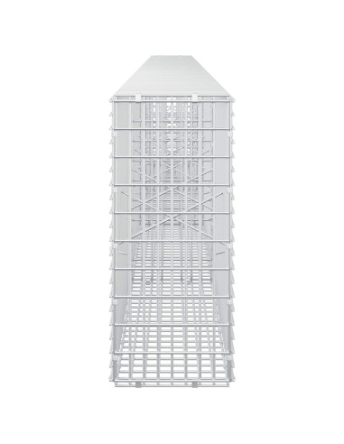 Gabione con Filo da 5 mm e Rete da 5x2,5 cm 450x20x50 cm