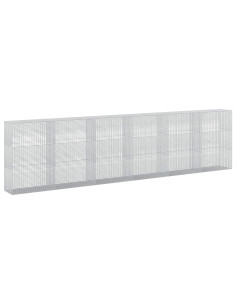Gabione con Filo da 5 mm e Rete da 5x2,5 cm 600x50x150 cm 2
