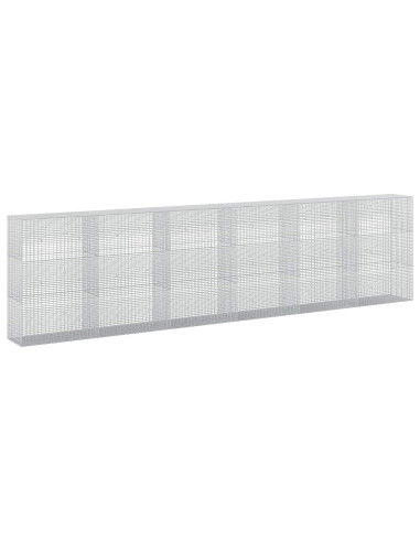 Gabione con Filo da 5 mm e Rete da 5x2,5 cm 600x50x150 cm