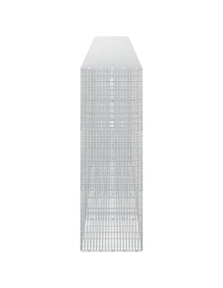 Gabione con Filo da 5 mm e Rete da 5x2,5 cm 600x50x150 cm